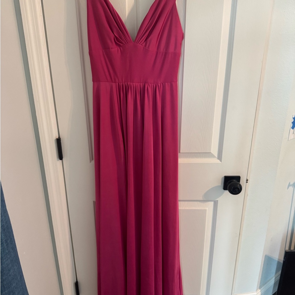 Elegant Pink Maxi Dress